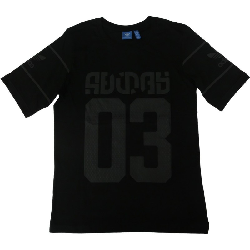 Adidas t-shirt uomo 3041 bs2684 winter d-tee, nero
