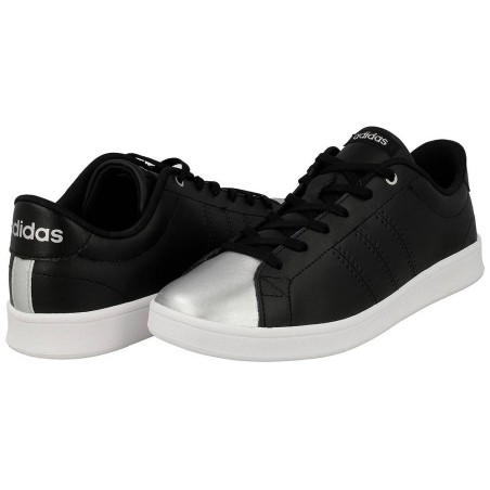 Adidas advantage scarpe unisex, nero-argento