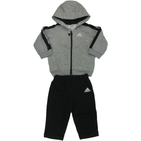 Adidas tuta bambino grigio grigio-nero