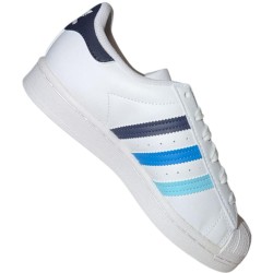 Adidas Superstar Bianco Blu Junior 2
